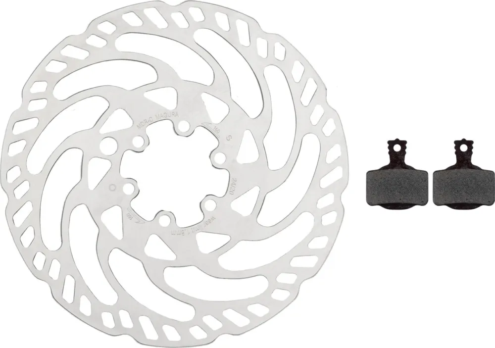 Magura MDR-C Bremsscheiben und Belag Kit 6-Loch 160 mm - 7.P | organisch | 160 mm Bestseller