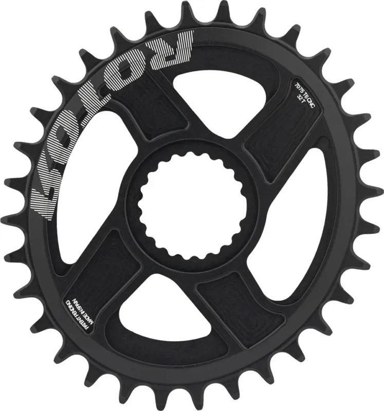 Finale Aktion Rotor Kettenblatt Direct Mount Shimano MTB 12-fach, Q-Rings - schwarz | 32 Z