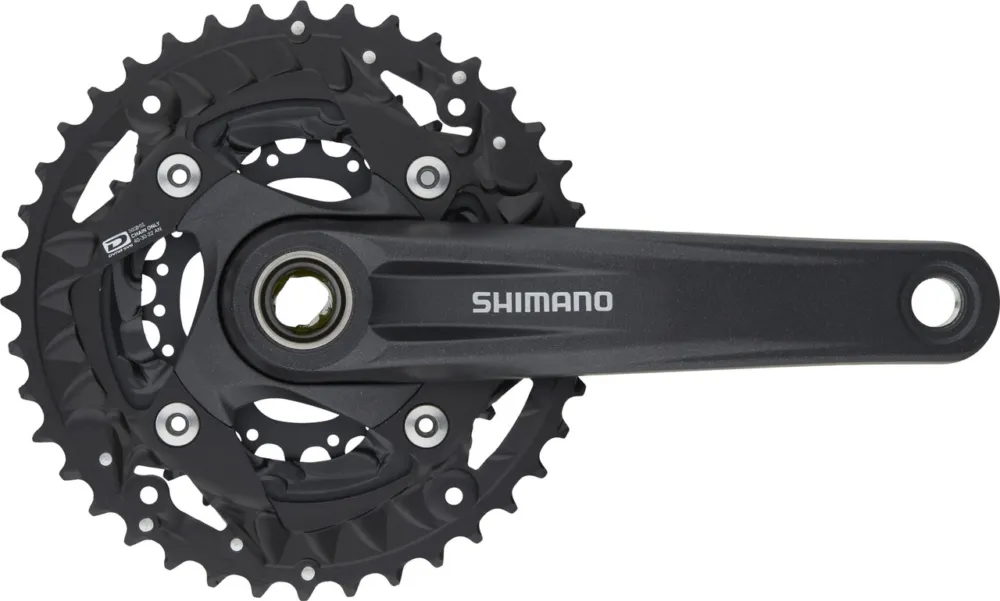 Markenprodukt Shimano FC-MT500-3 Kurbelgarnitur - schwarz | 175,0 mm | 22-30-40