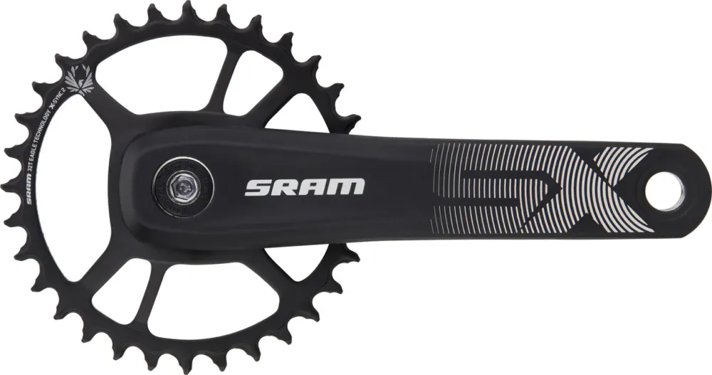 Ausverkauf SRAM SX Eagle Boost 148 PowerSpline 12-fach Kurbelgarnitur - black | 165,0 mm