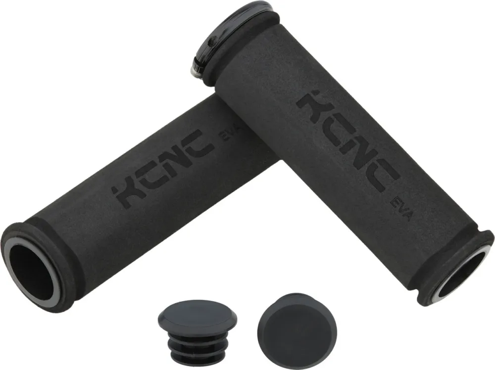 Sichere Zahlung KCNC EVA Lock On Lenkergriffe - black-black | 120 mm