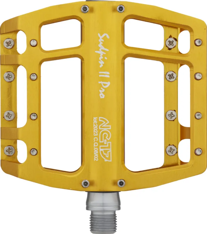 Begrenztes Angebot NC-17 Sudpin II Pro Plattformpedale - gold