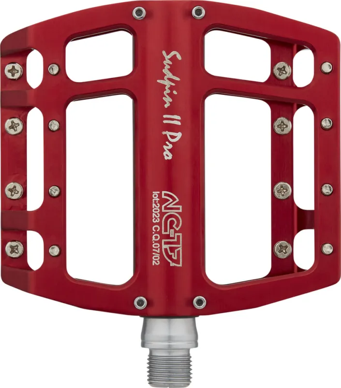 NC-17 Sudpin II Pro Plattformpedale - rot Begrenztes Angebot