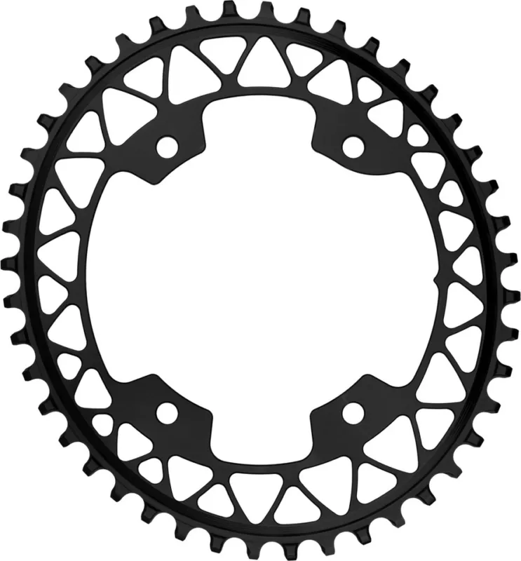 absoluteBLACK Oval 1X Gravel Kettenblatt für 110/4 BCD - black | 48 Z Markenprodukt