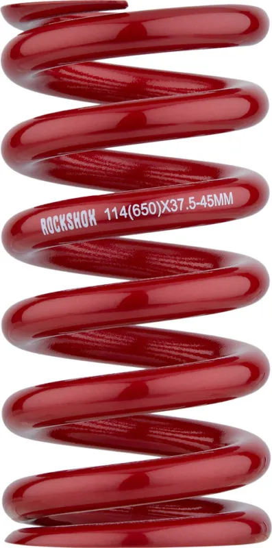 Neu RockShox Stahlfeder für Metrische Dämpfer 114 mm für 37.5-45mm Hub - electric red | 500 lbs/inch