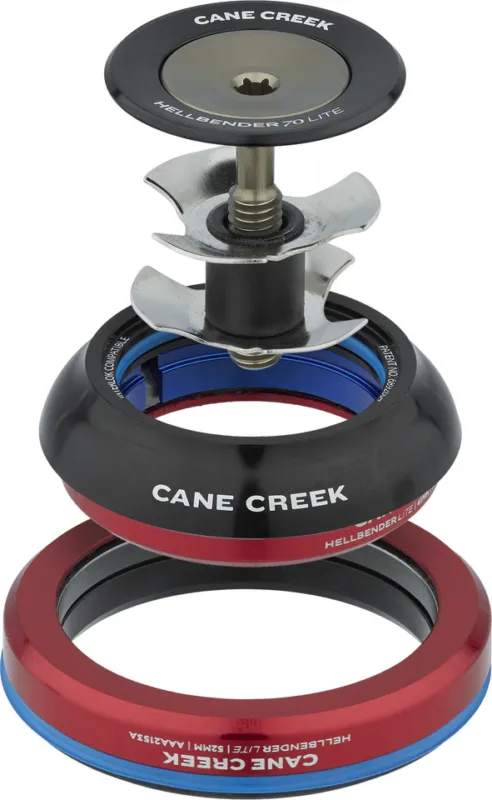 Top-Seller Cane Creek Hellbender 70 Lite IS41/28,6 - IS52/40 Steuersatz - black | 1 1/8" - 1,5" tapered | IS41/28,6 - IS52/40