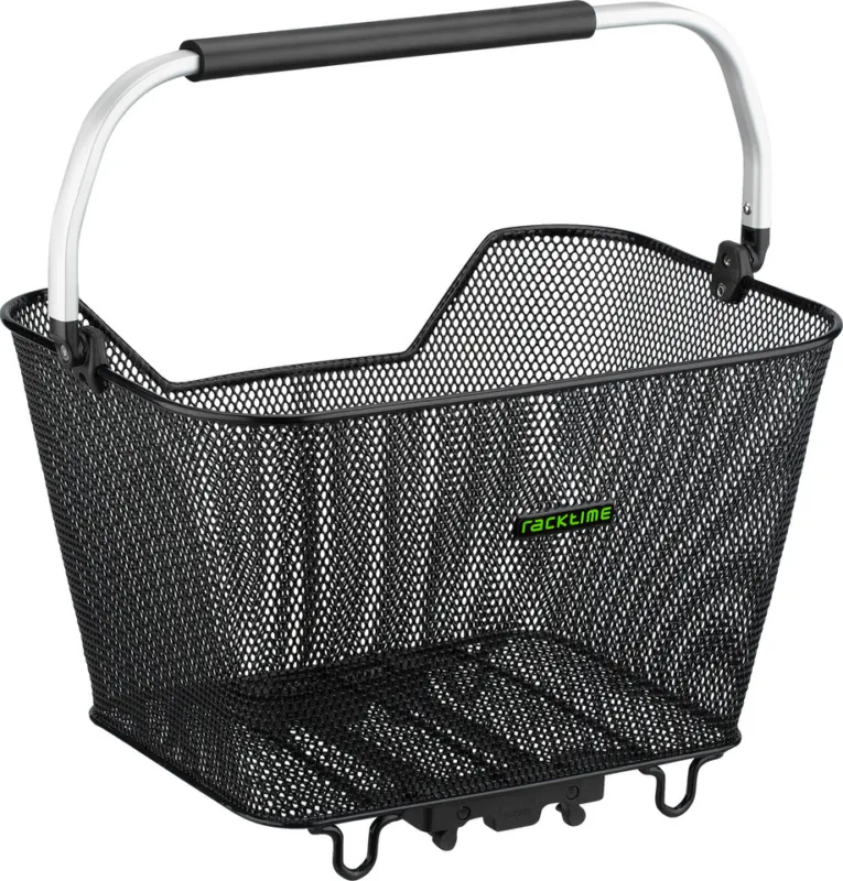 Racktime Bask-it Deluxe Fahrradkorb - silber Kostenloser Rückversand