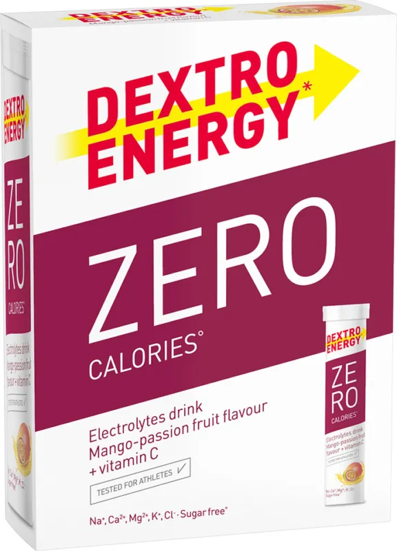 Dextro Energy Brausetabletten Zero Calories - 12 Stück - mango passion fruit | mango passionfruit Beliebt