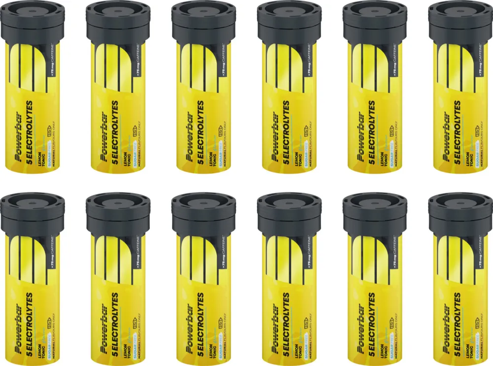 Powerbar 5Electrolytes Sportgetränk-Brausetabletten - 12 Röhrchen - lemon tonic | lemon tonic Günstig