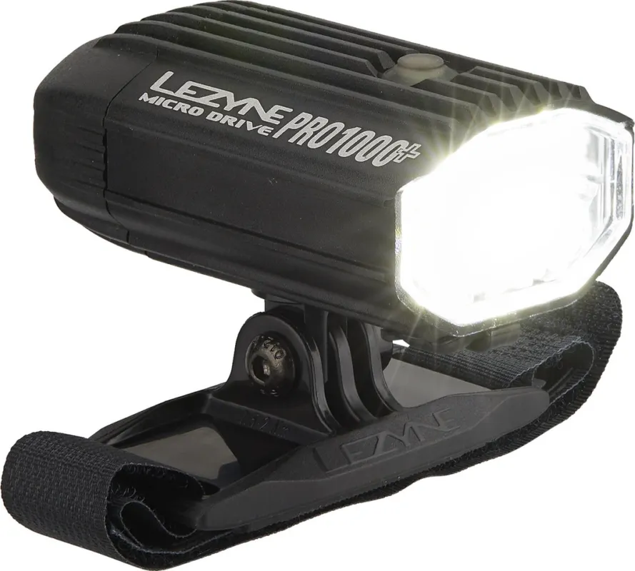 Neu Lezyne Micro Pro 1000+ Helmlampe - satinschwarz | 1000