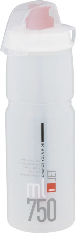 Direkt Vom Hersteller Elite Jet Plus Trinkflasche 750 ml - transparent-rot | 750 ml