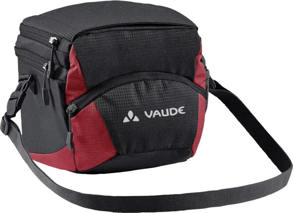 Kostenloser Rückversand VAUDE OnTour Box M Lenkertasche - black-carmine | 400 ml
