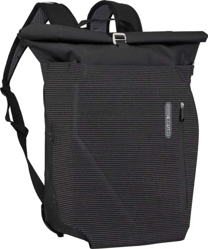 Kracherpreis ORTLIEB Vario High-Vis QL2.1 Rucksack-Fahrradtasche Hybrid - black reflective | 26000 ml