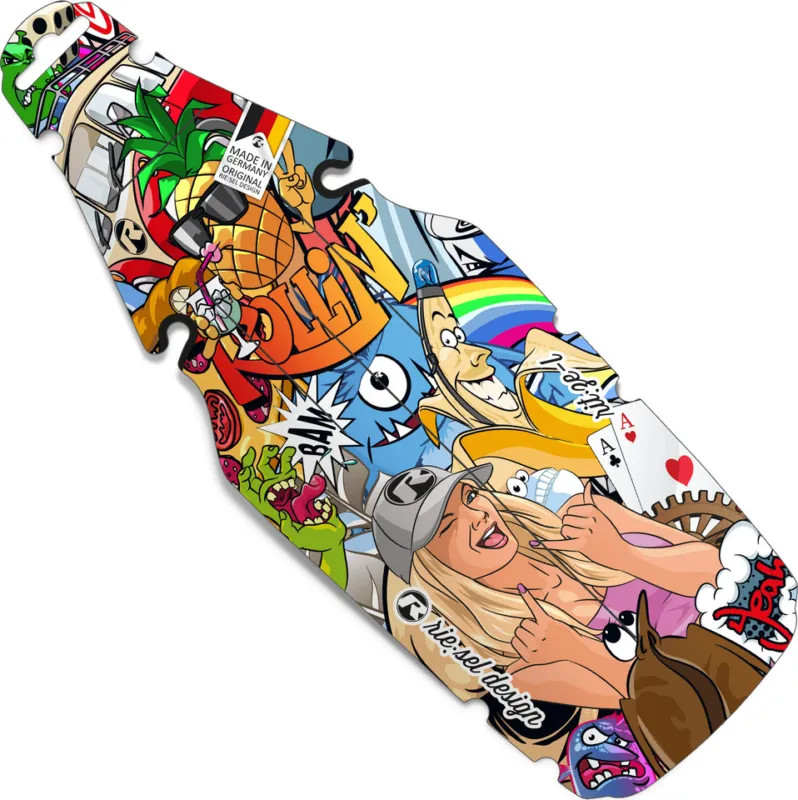 Günstig rie:sel design rit:ze L Gravel Mudguard Schutzblech - stickerbomb eyecatcher