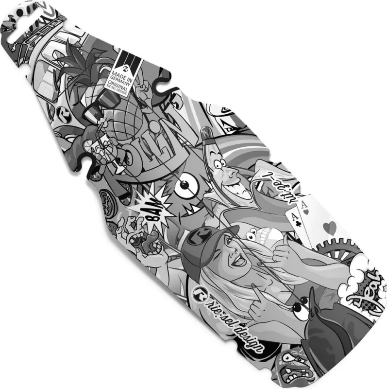 Beliebt rie:sel design rit:ze L Gravel Mudguard Schutzblech - carbon stickerbomb-ultra black