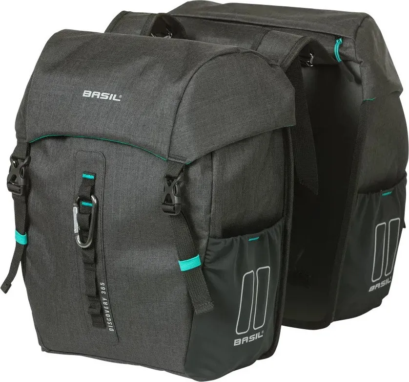 Basil Discovery 365D M Fahrradtasche - schwarz melee | 18 l Top-Preis