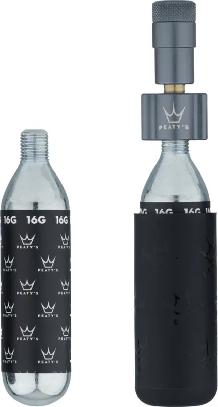 Preiswert Peaty's Holeshot CO2 Tyre Inflator Kit CO2-Kartuschenpumpe + 16 g Kartusche - slate