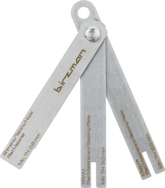 Sonderaktion Birzman Brake Pad Wear Indicator Verschleißlehre für Bremsbeläge - silber