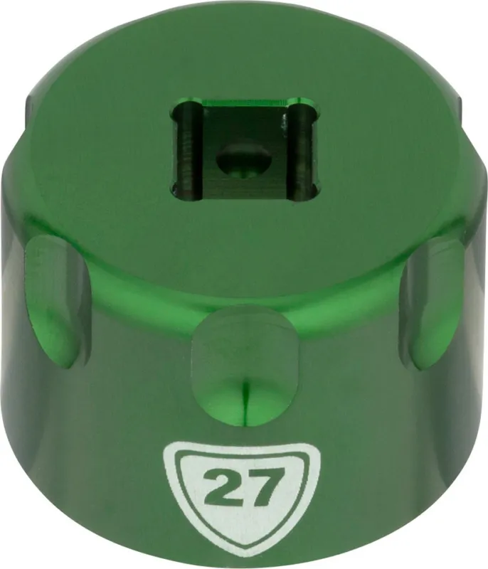 Abbey Bike Tools Suspension Top Cap Socket Aufsatz - green | 27 mm Direktkauf