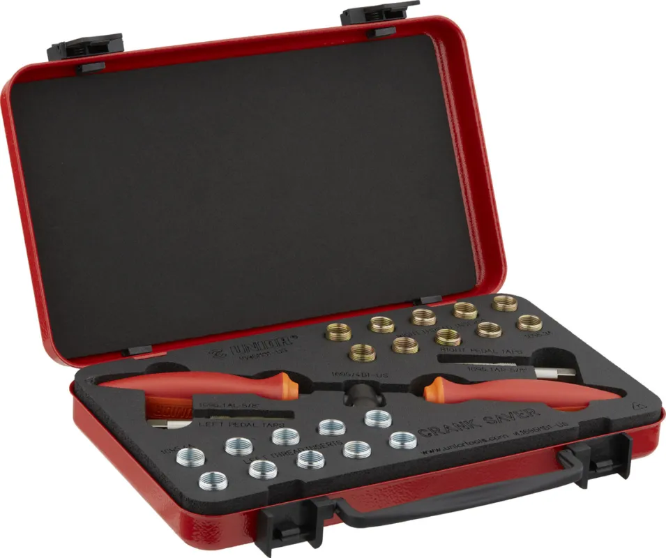 Neuheit Unior Bike Tools Pedalgewinde Reparaturset 1695MB1 - red