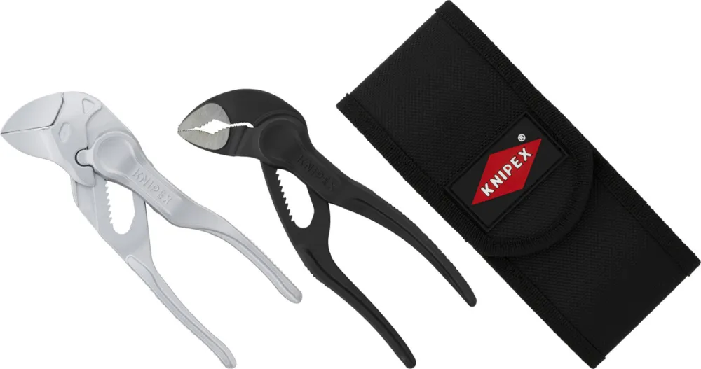 Knipex Zangenset Cobra XS und Zangenschlüssel XS in Werkzeuggürteltasche - universal Top-Seller