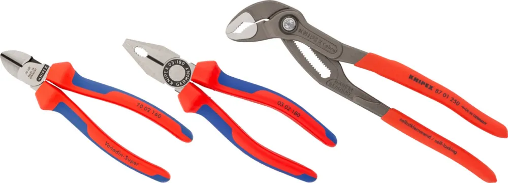 Knipex Profi Zangen-Set - rot-blau Mega-Angebot