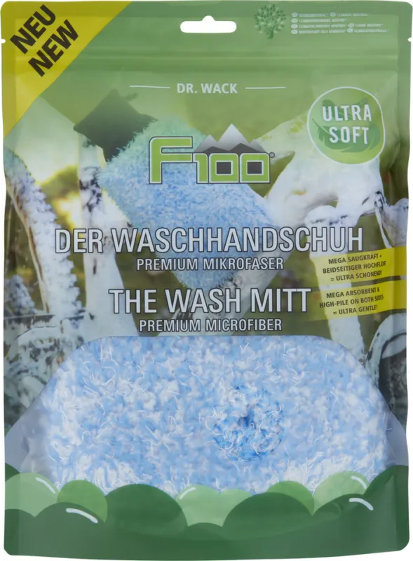 Neu Im Sortiment Dr. Wack F100 Der Waschhandschuh - blau
