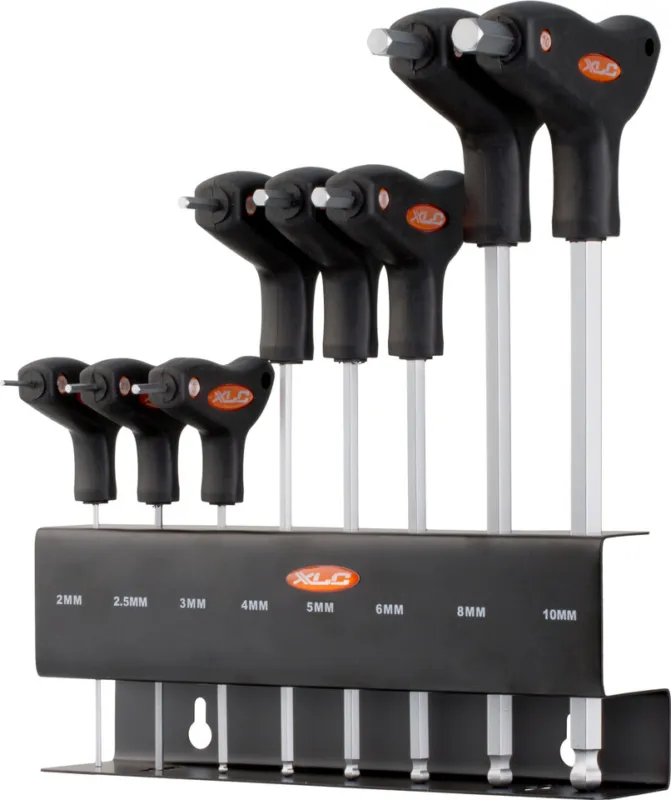 XLC Innensechskantschlüsselset T-Form TO-S32 - schwarz-silber Begrenztes Angebot