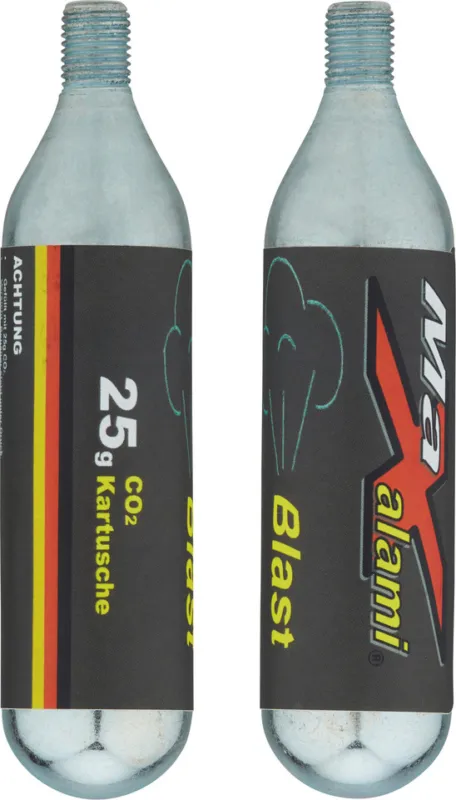 MaXalami Blast CO2 Ersatzkartusche mit Gewinde 25 g - 2 Stück - universal Sonderangebot