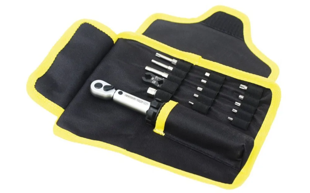 Markenware Demi Drehmomentschlüssel II Pedros inkl. Bit-Set (3-15Nm)