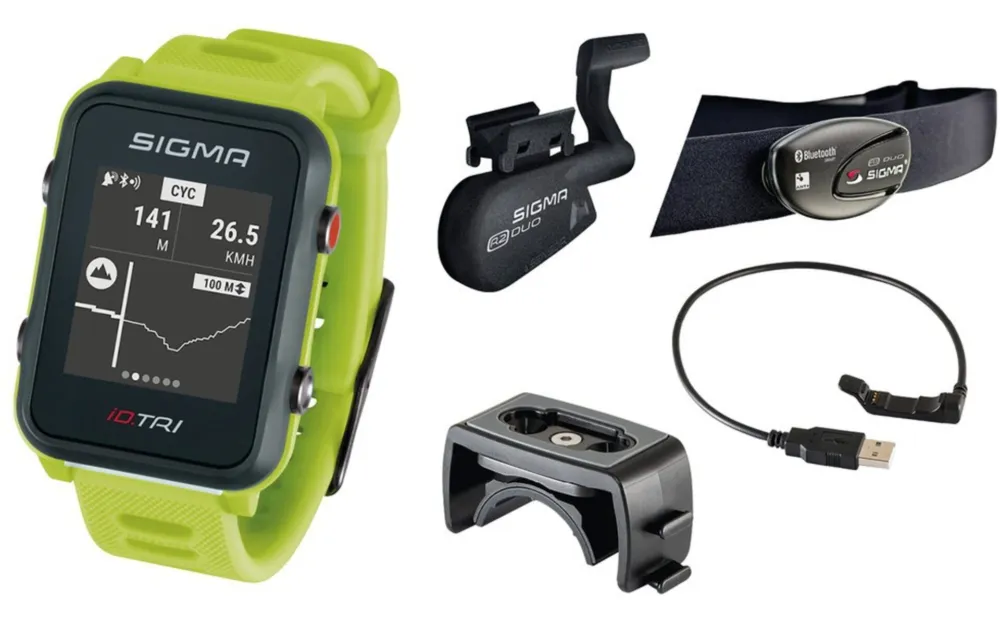 Sigma Sport Uhr iD Tri Set - Türkis Rabatt