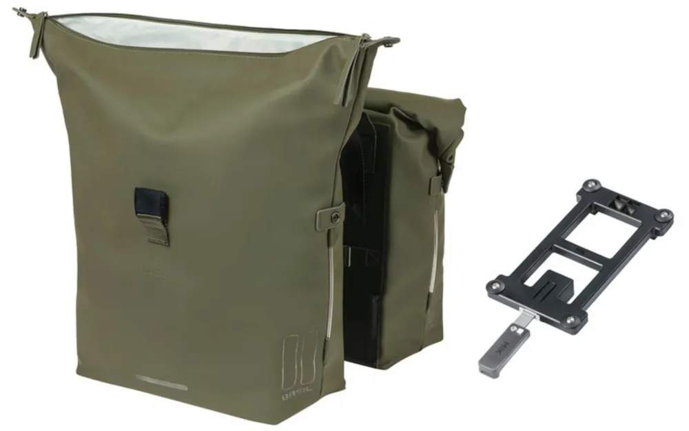 Basil Doppelpacktasche SoHo NordlichtMIK, 31x13x37cm, 41ltr - Olive Beliebt