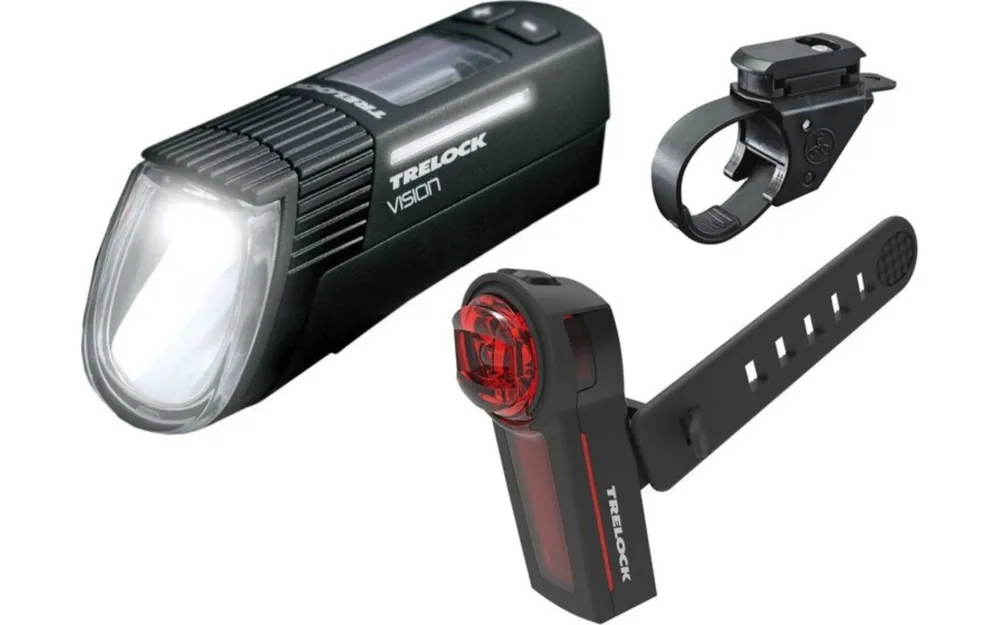 LED-Akku-Leuchten Set VectorSignal Vision, LS 760/ 740 schwarz mit Halter Zertifiziert