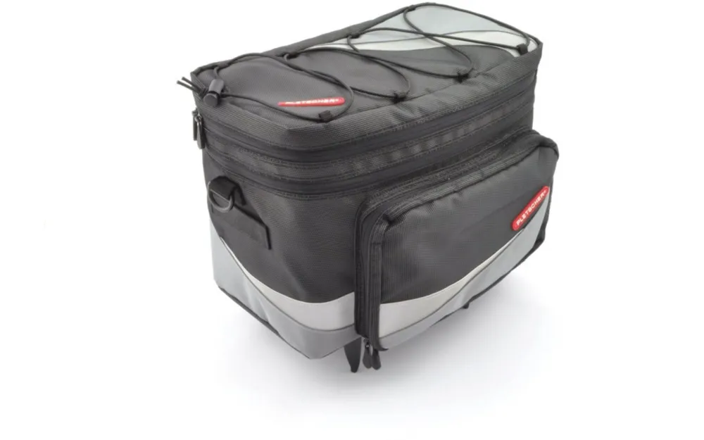 Pletscher Gepäckträgertasche Basilea schwarz/grau, für Pletscher System-Gepäckträger Direkt Vom Hersteller