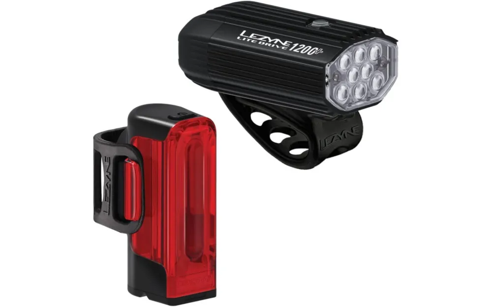 Kostenloser Rückversand Lezyne Fahrradbeleuchtungsset Lite Drive 1200+ / Strip Drive Pro 400+