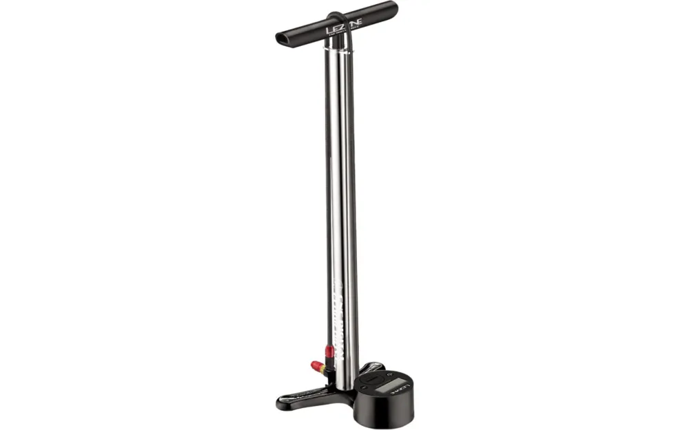 Heißes Angebot Lezyne Standluftpumpe Digital Drive CNC silber