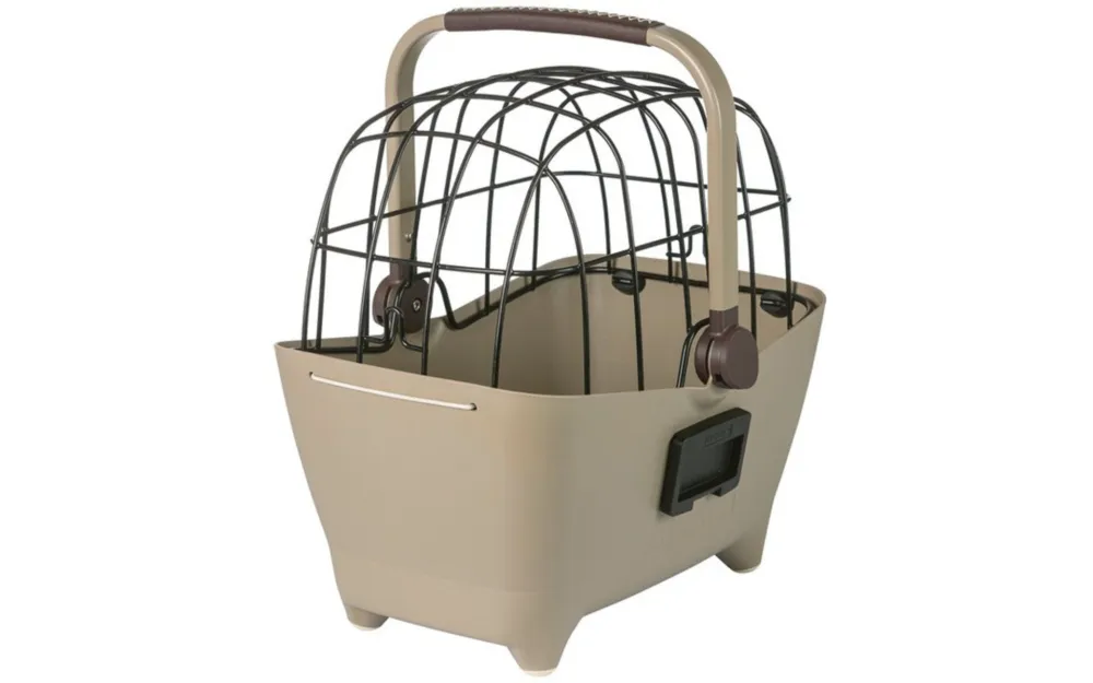 Saisonangebot Basil Vorderrad-Tierfahrradkorb Buddy KF 45x32x22cm, biscotti brown, 32ltr, KF
