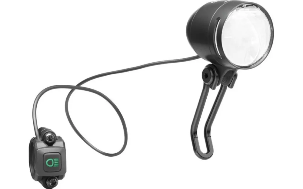 Jetzt Bestellen Busch & Müller E-Bike Scheinwerfer IQ-XS E High Beam, 100/150 Lux m. Fernlicht schwarz matt