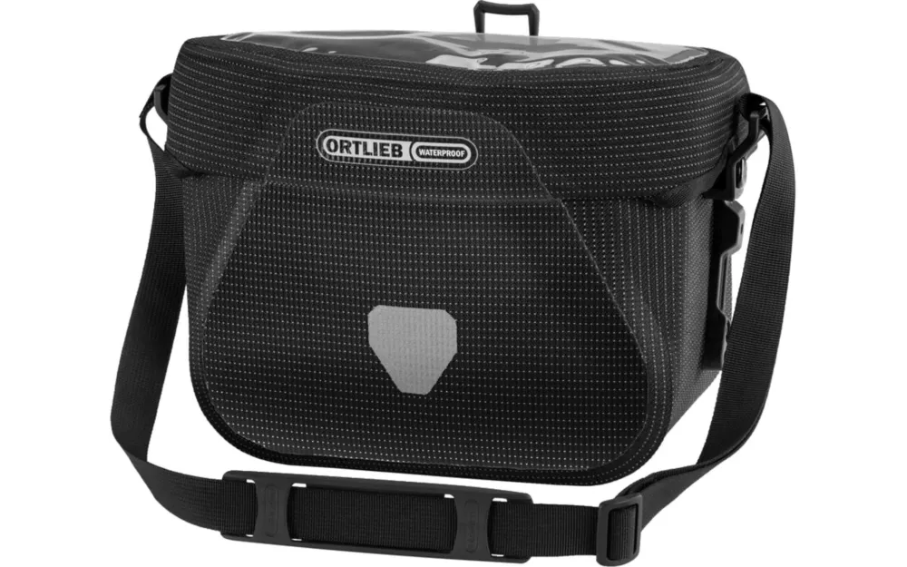 Ortlieb Lenkertasche Ultimate Six High Visibility 6,5 l, ohne Adapter - Schwarz Finale Aktion