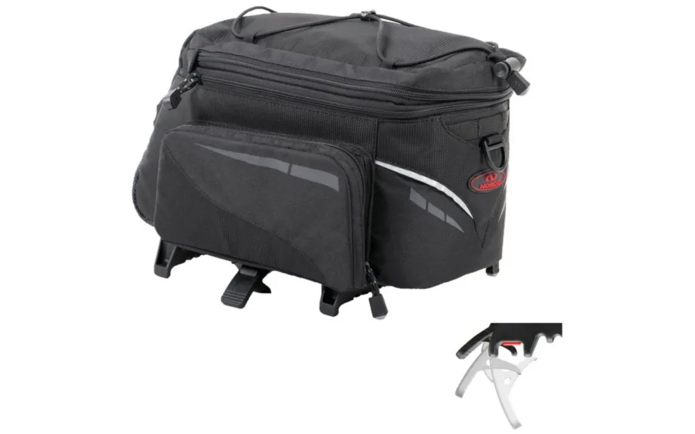 Kostenfreie Lieferung Norco Gepäckträger-Tasche Canmore Topkl. schwarz, 34x20x21cm, 8,5ltr, ca.1080g