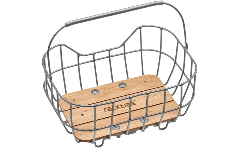 Kostenloser Rückversand Racktime System Korb Baskit Breeze 22ltr 47x33x24cm, silber, inkl. SnapitAdapter