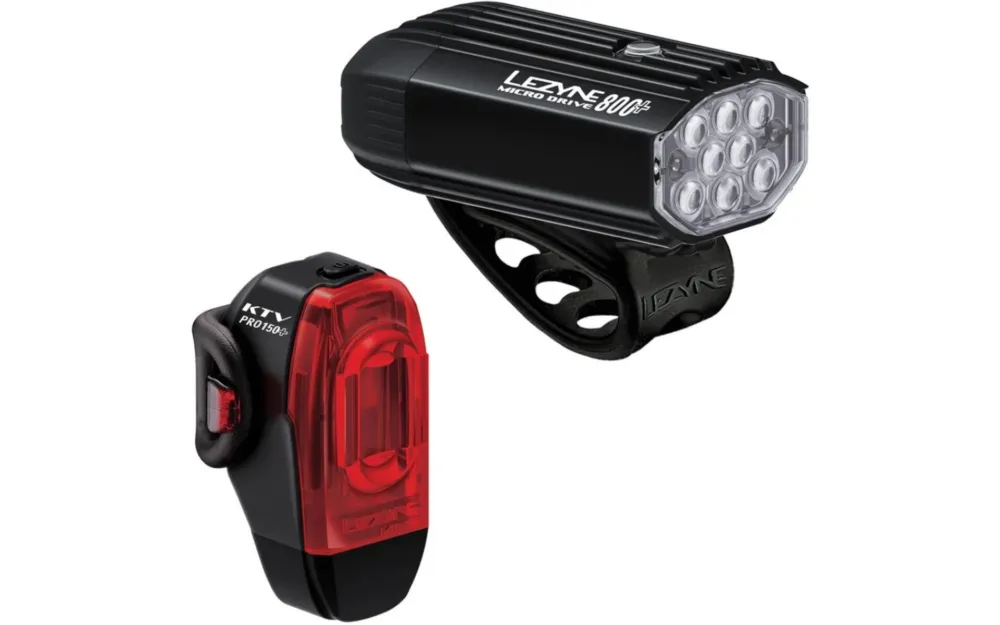 Saisonangebot Lezyne Fahrradbeleuchtungsset Micro Drive 800+ / KTV Drive Pro+