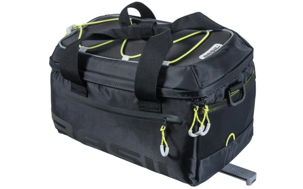 Basil Gepäckträgertasche Miles MIK, 31x20x23cm, 7ltr, wasserdicht - Grau Preiswert