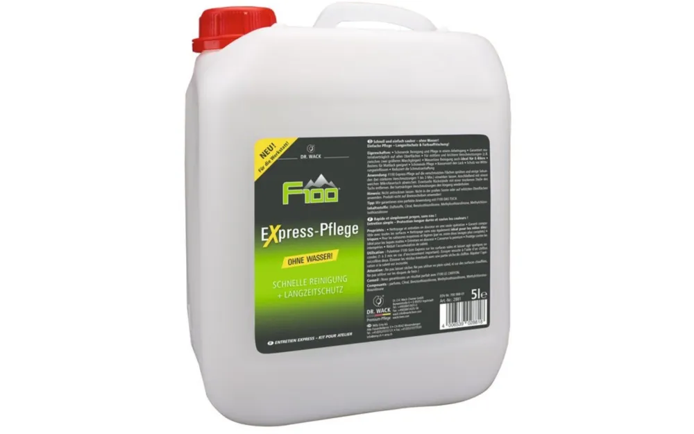 Letzte Chance Dr. Wack Express Pflege F100 Werkstattpaket 5ltr, Kanister+ 1x500ml + 2x Tuch