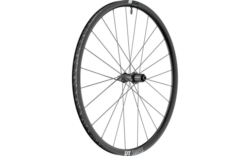 Mega-Angebot DT Swiss Laufrad GR1600 Spline 25 DB 24 Alu schwarz, Centerlock TA - hinten