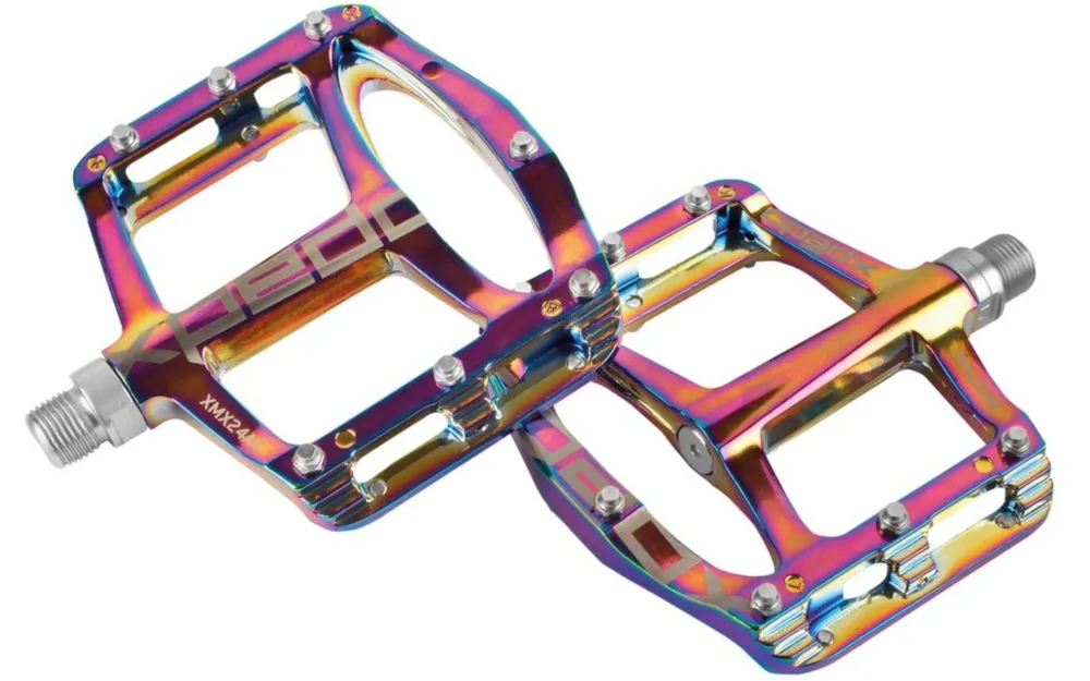 Xpedo Pedal SPRY+ oilslick, 9/16", Plattform, XMX24AC Kostenfreie Lieferung