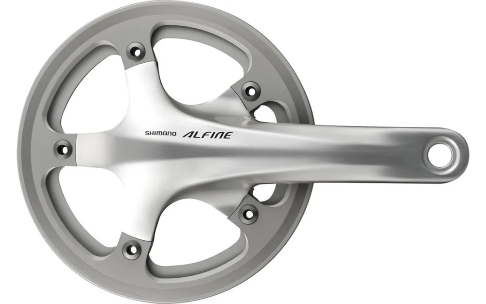 Garantierte Lieferung Shimano Alfine FC-S501 Kurbelsatz - Silber