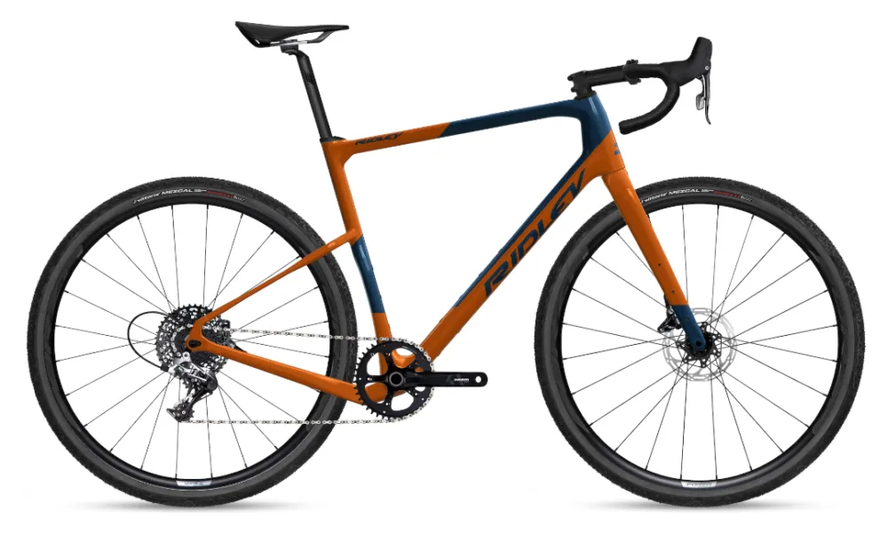 Ridley Kanzo Adventure - Norte - Rival - 28 Zoll - Diamant - 591 Jeans blue metallic/ 400 Burnt Orange - Größe XS Kostenloser Rückversand