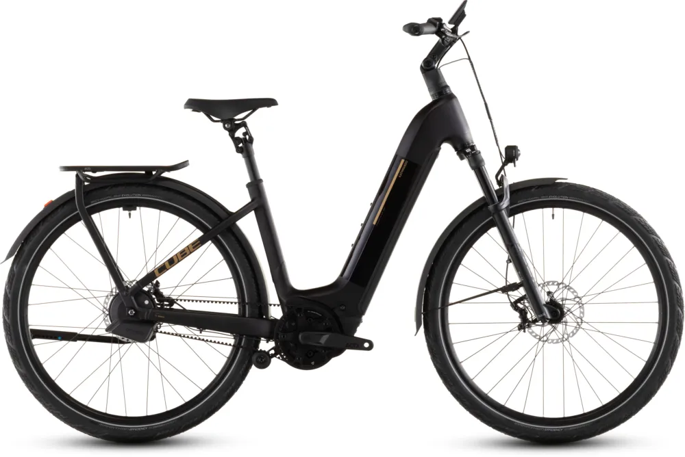 Preisreduziert Cube Kathmandu Hybrid Comfort SLX 800 - 800 Wh - 28 Zoll - Tiefeinsteiger - 2026 - solareclipse´n´gold - Größe 58 CM