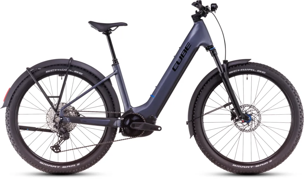 Garantierte Lieferung Cube Reaction Hybrid Pro 800 Allroad - 800 Wh - 27,5 Zoll - Tiefeinsteiger - metallicgrey´n´black - Größe XL